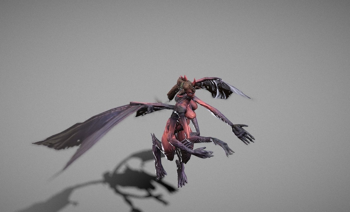 Berial Demon Low-poly 3D model_19
