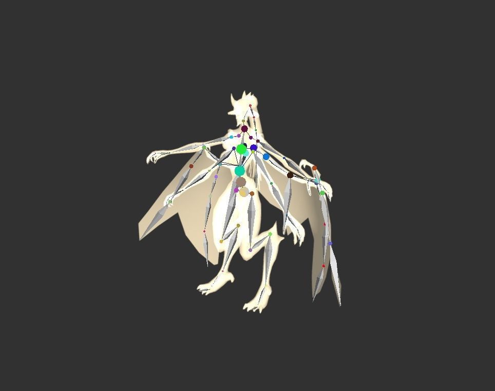 Berial Demon Low-poly 3D model_2