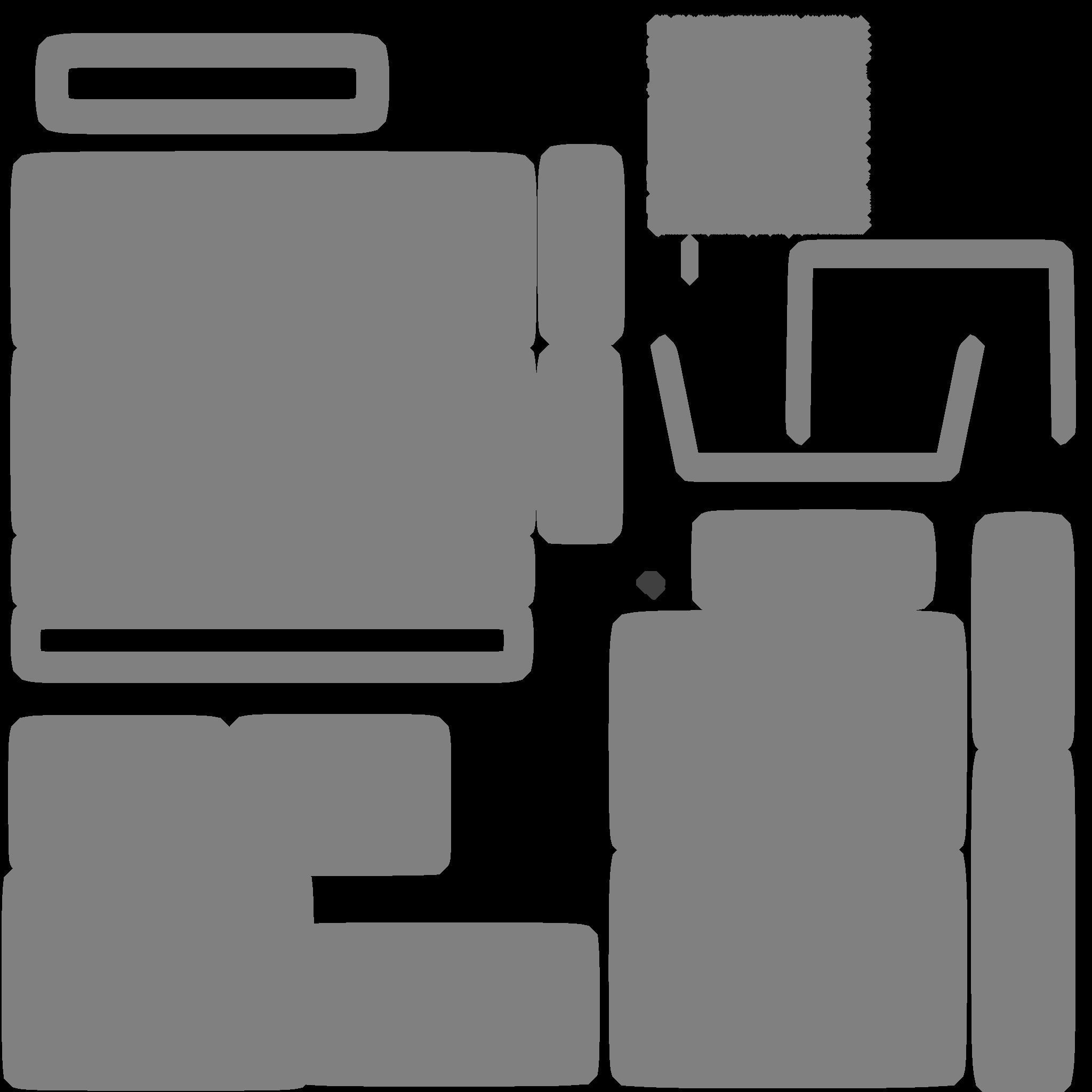 3d modern Leather Sofa 3d model Low-poly 3D model_3