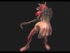 Goul Zombie Low-poly 3D model_1