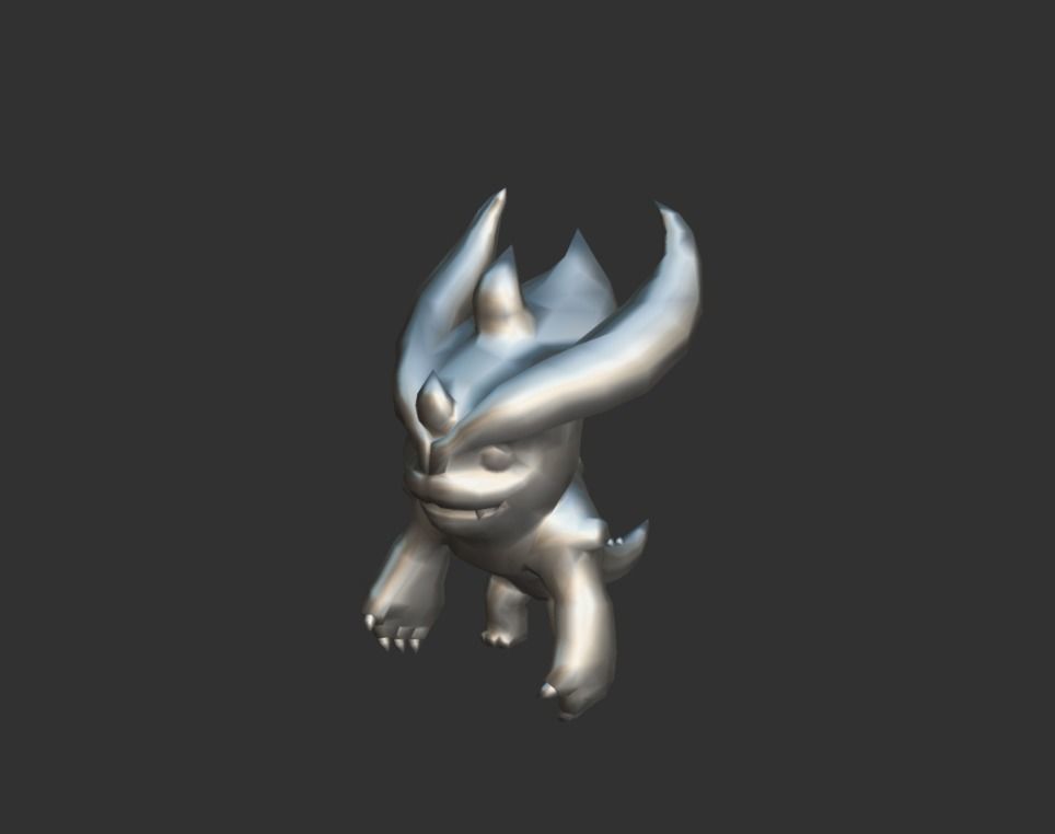 Hellhound Myth Low-poly 3D model_4