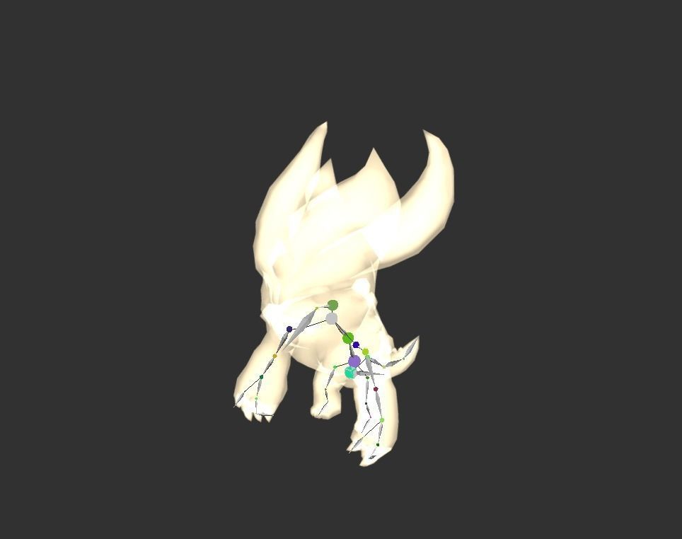 Hellhound Myth Low-poly 3D model_2