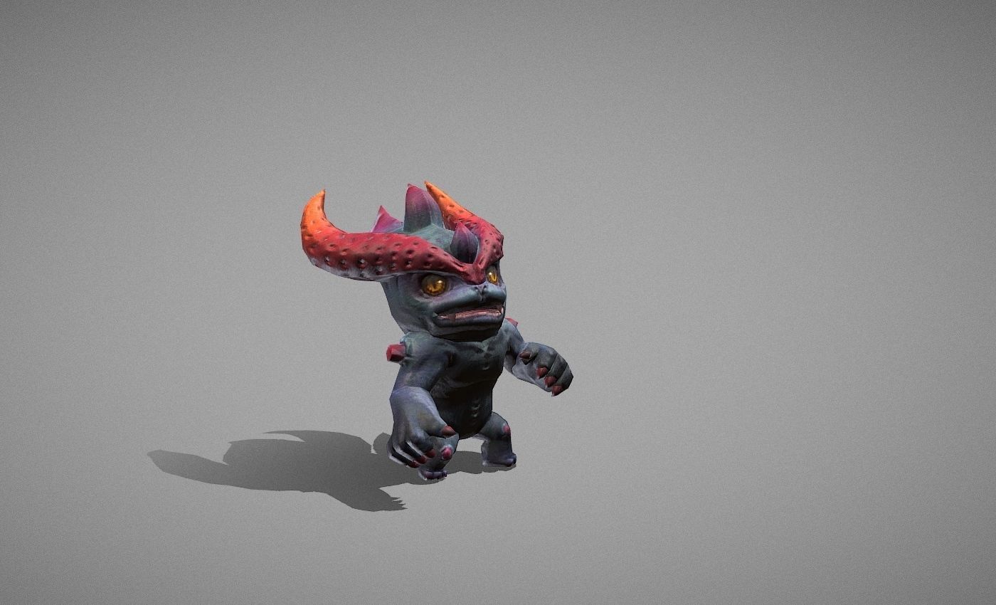 Hellhound Myth Low-poly 3D model_9