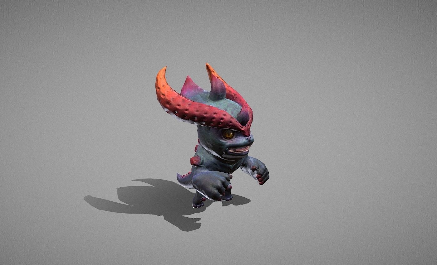 Hellhound Myth Low-poly 3D model_22