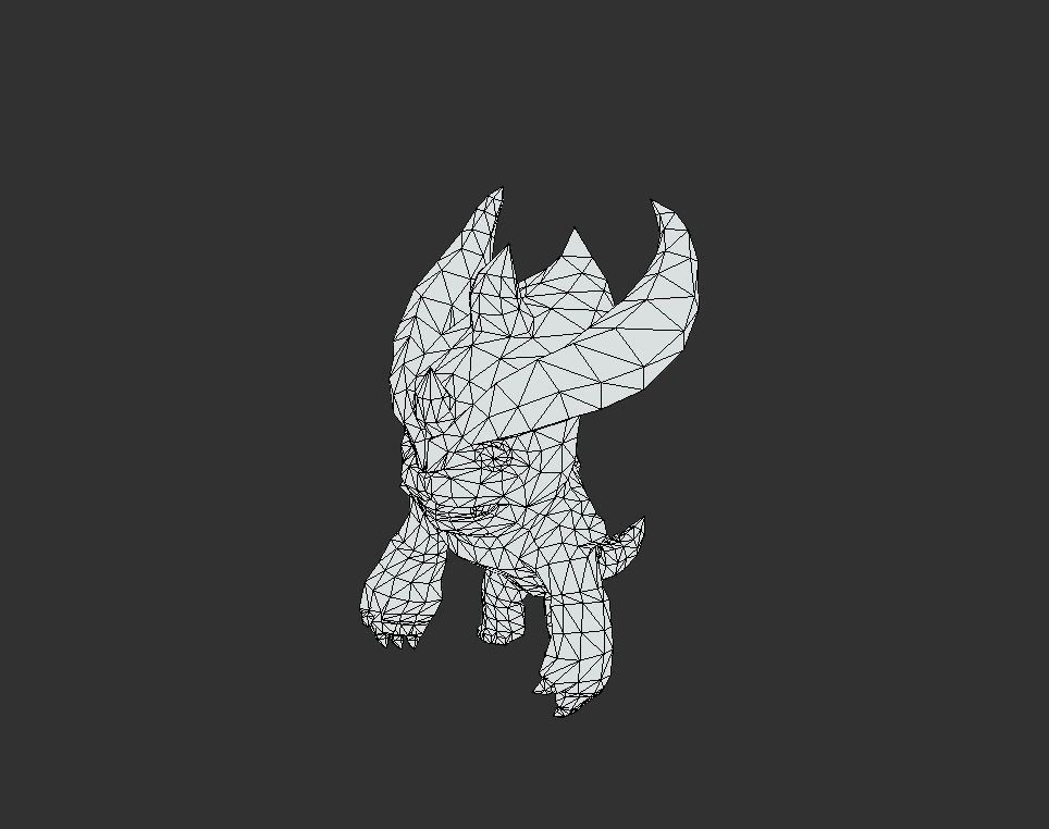 Hellhound Myth Low-poly 3D model_5