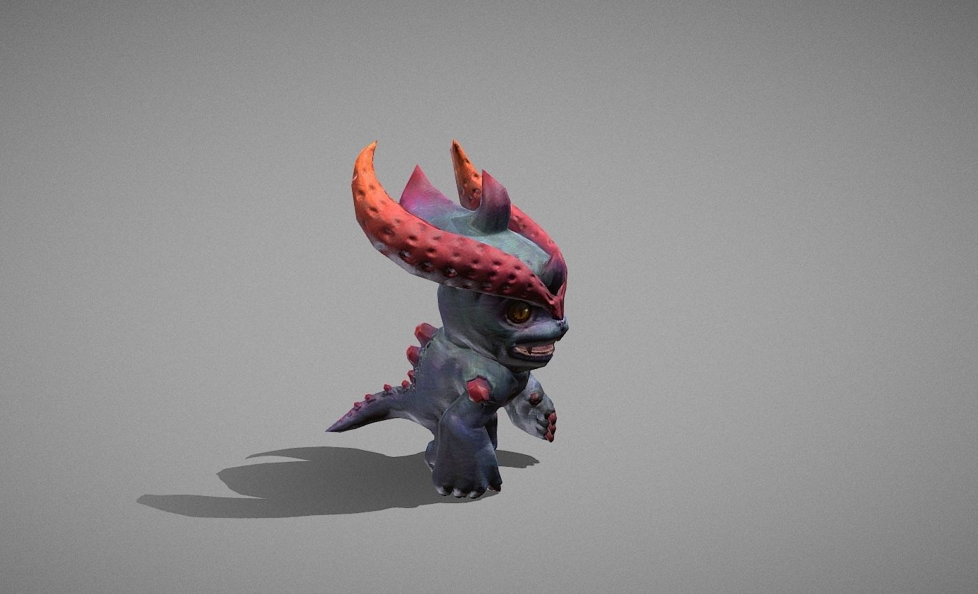 Hellhound Myth Low-poly 3D model_16