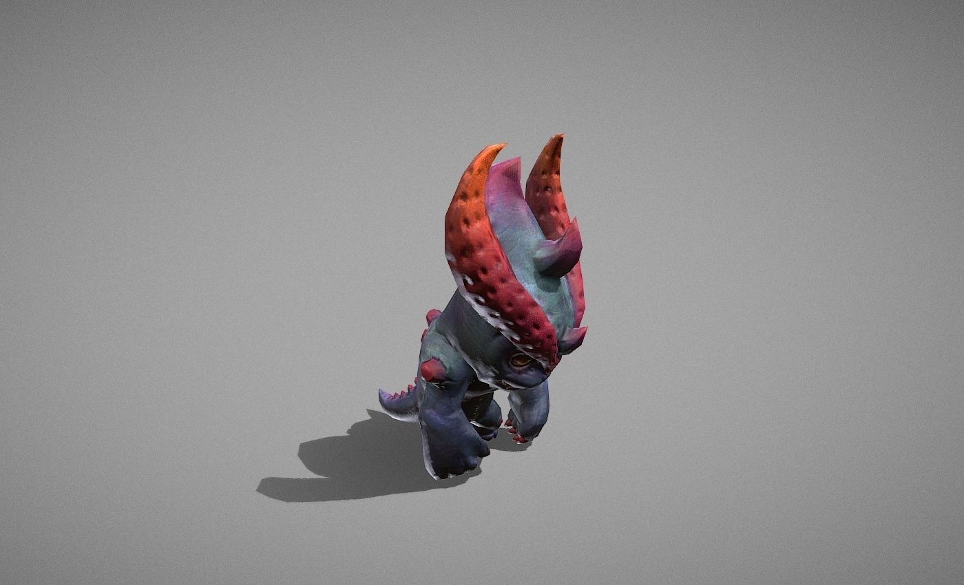 Hellhound Myth Low-poly 3D model_23