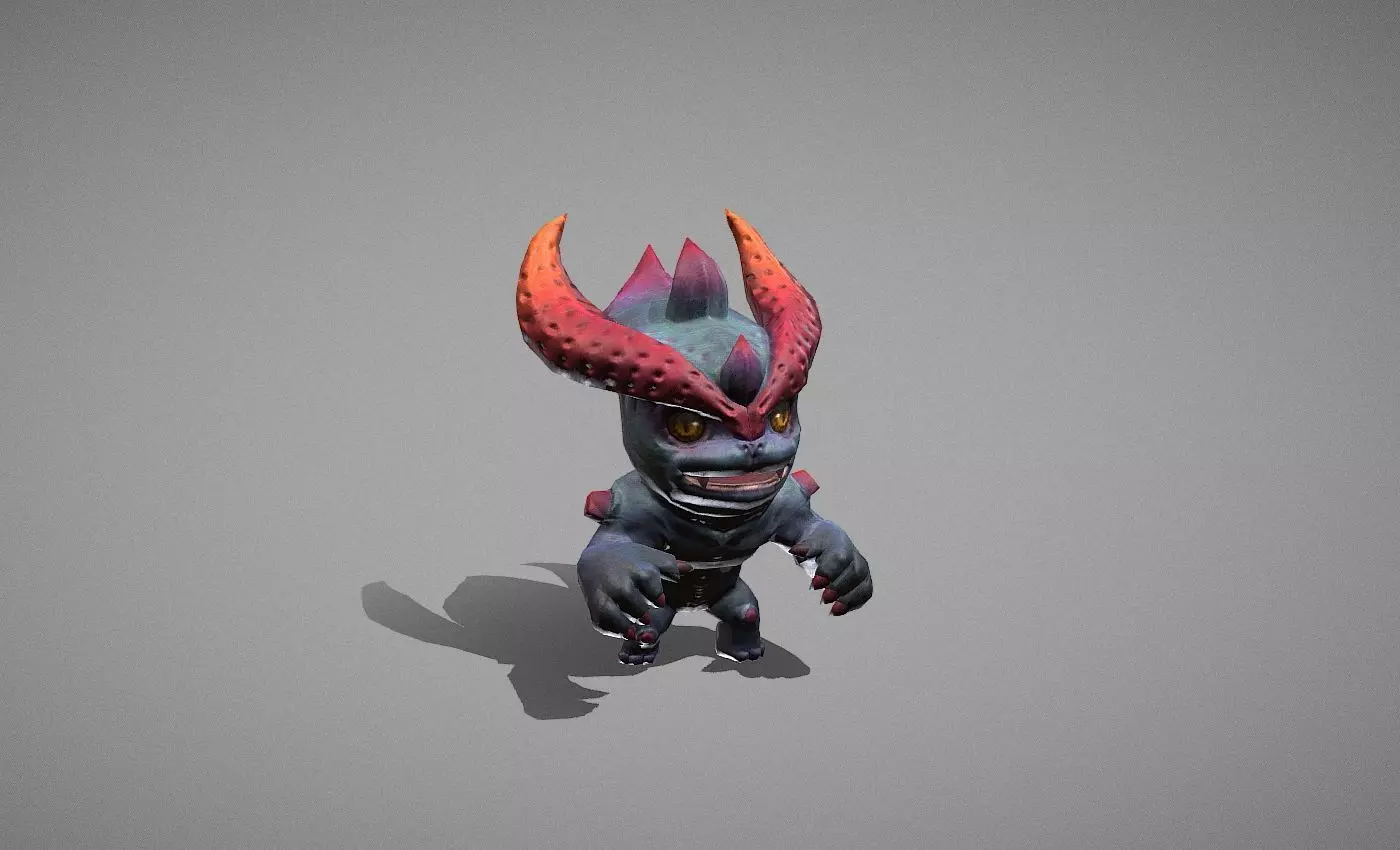 Hellhound Myth Low-poly 3D model_0