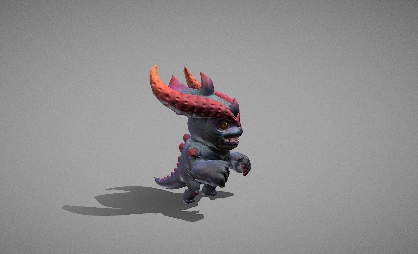 Hellhound Myth Low-poly 3D model_12