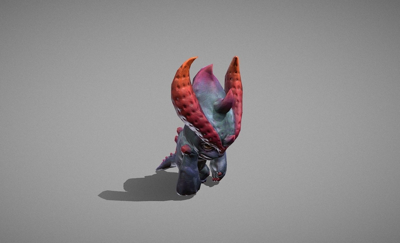 Hellhound Myth Low-poly 3D model_21