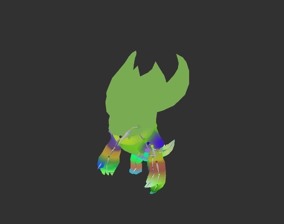 Hellhound Myth Low-poly 3D model_3