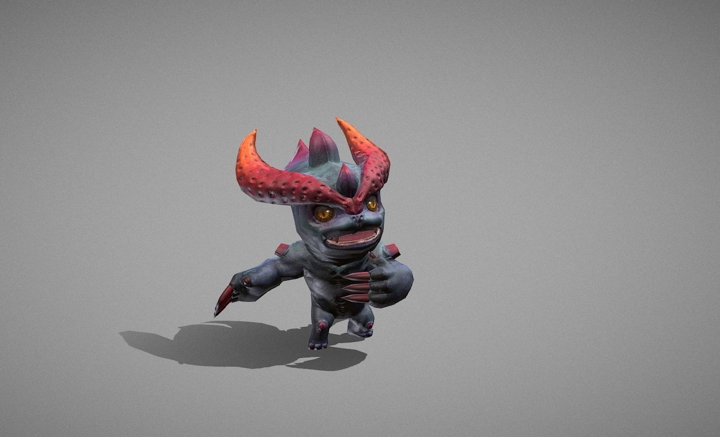 Hellhound Myth Low-poly 3D model_20