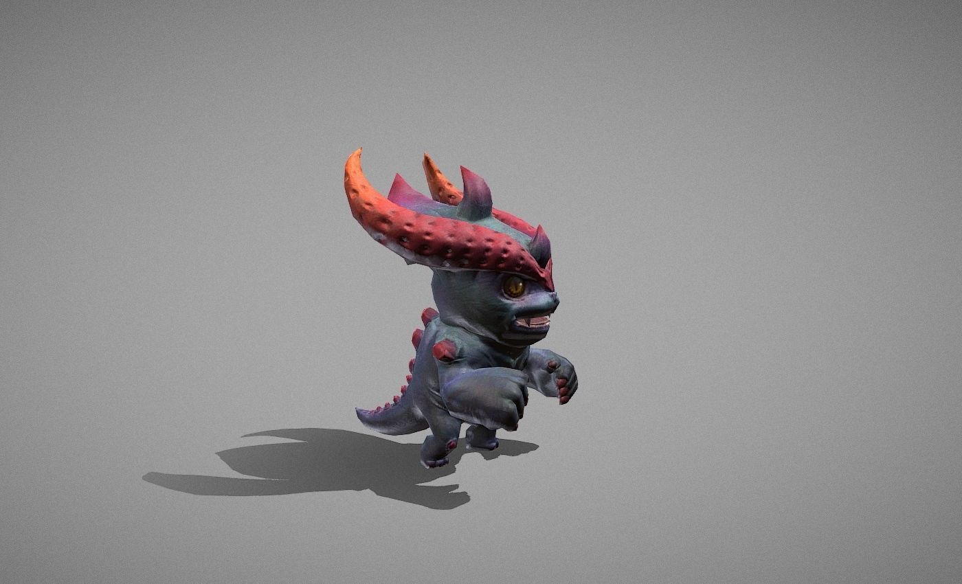 Hellhound Myth Low-poly 3D model_19
