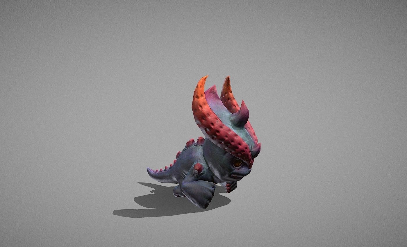 Hellhound Myth Low-poly 3D model_15