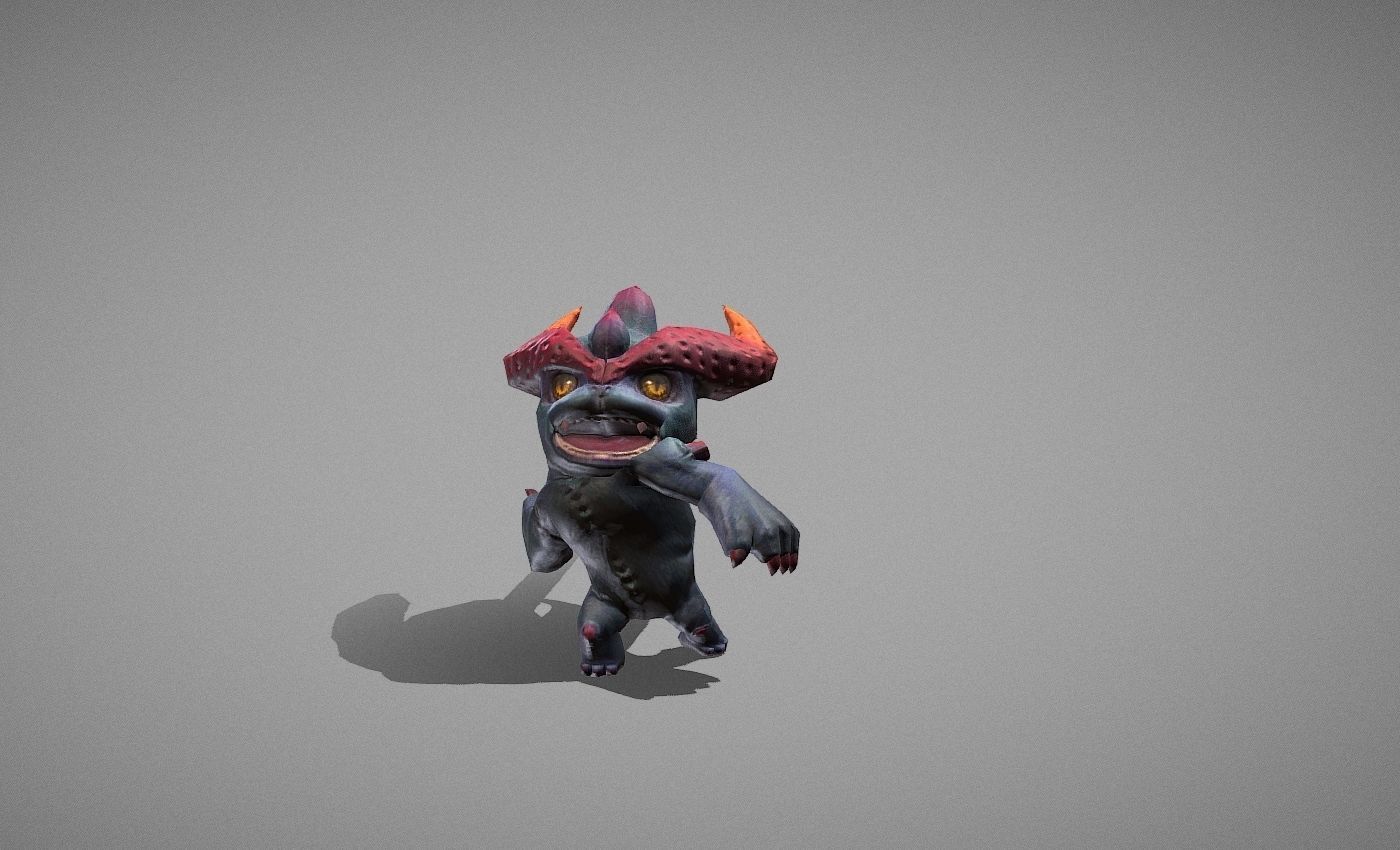 Hellhound Myth Low-poly 3D model_18