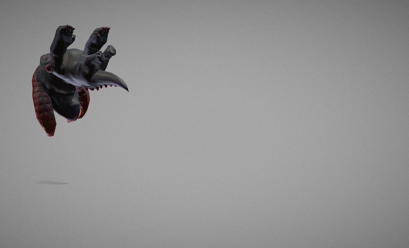 Hellhound Myth Low-poly 3D model_11