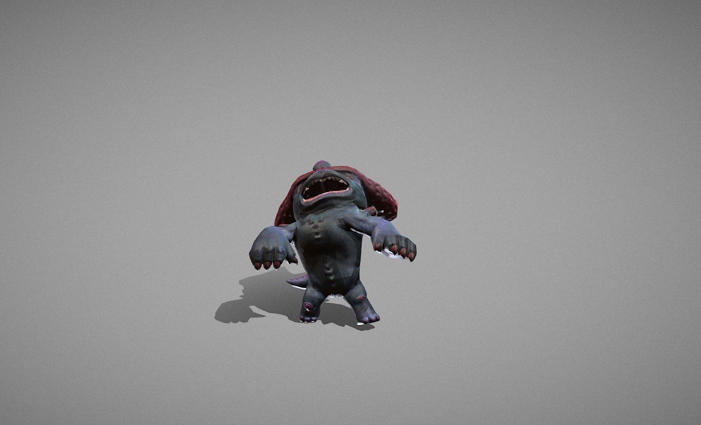 Hellhound Myth Low-poly 3D model_8
