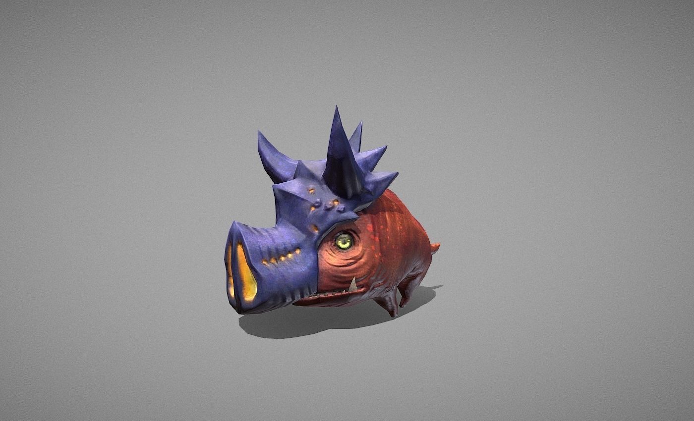 Skull Trooper Creature Low-poly 3D model_8