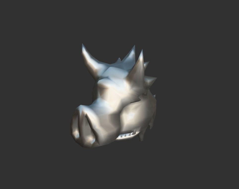 Skull Trooper Creature Low-poly 3D model_4