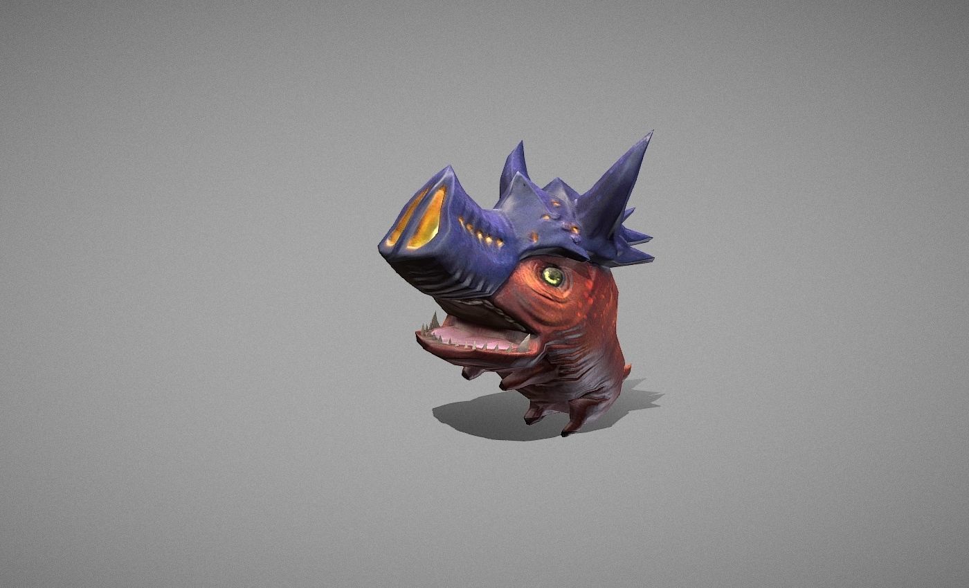 Skull Trooper Creature Low-poly 3D model_9