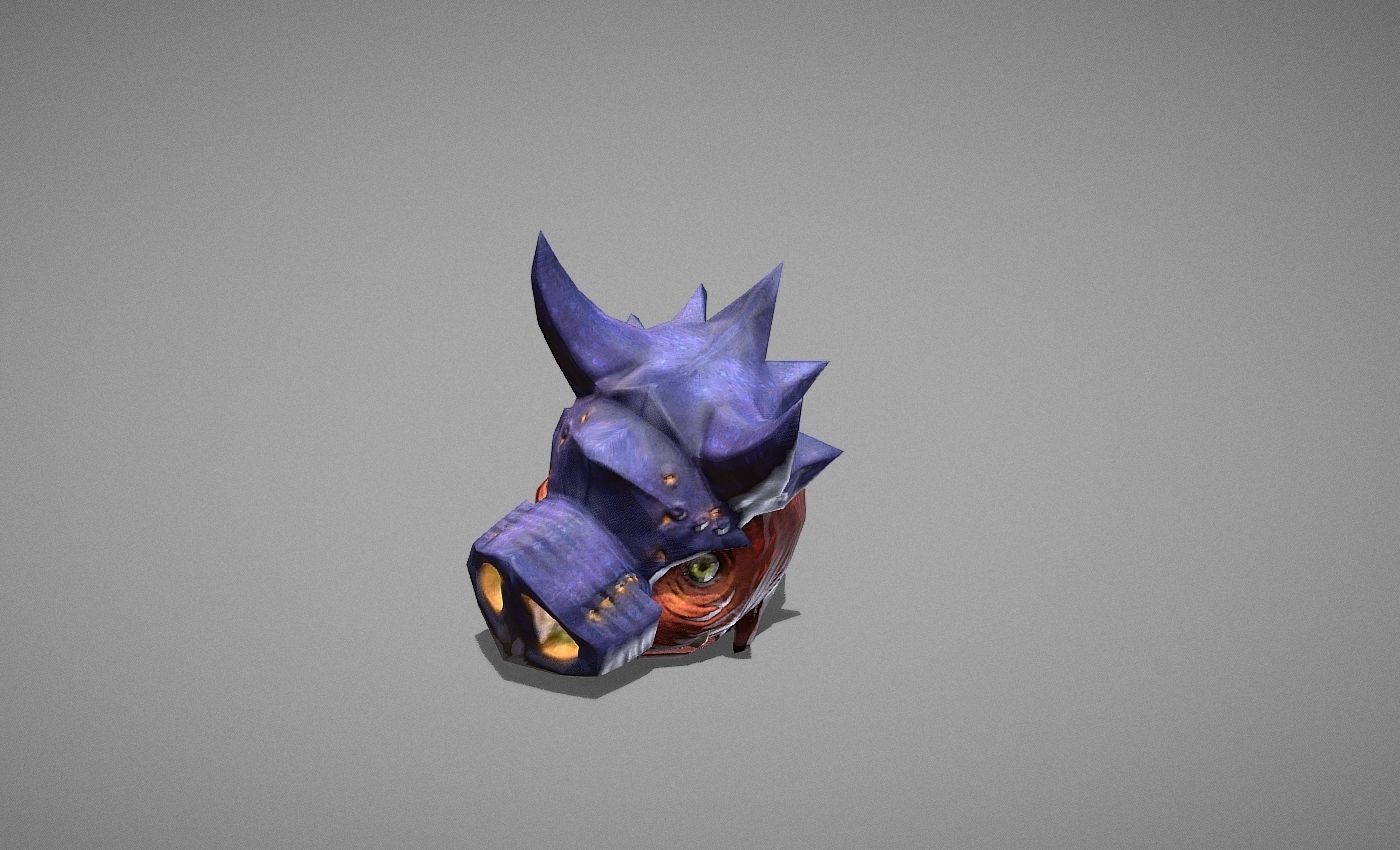 Skull Trooper Creature Low-poly 3D model_16