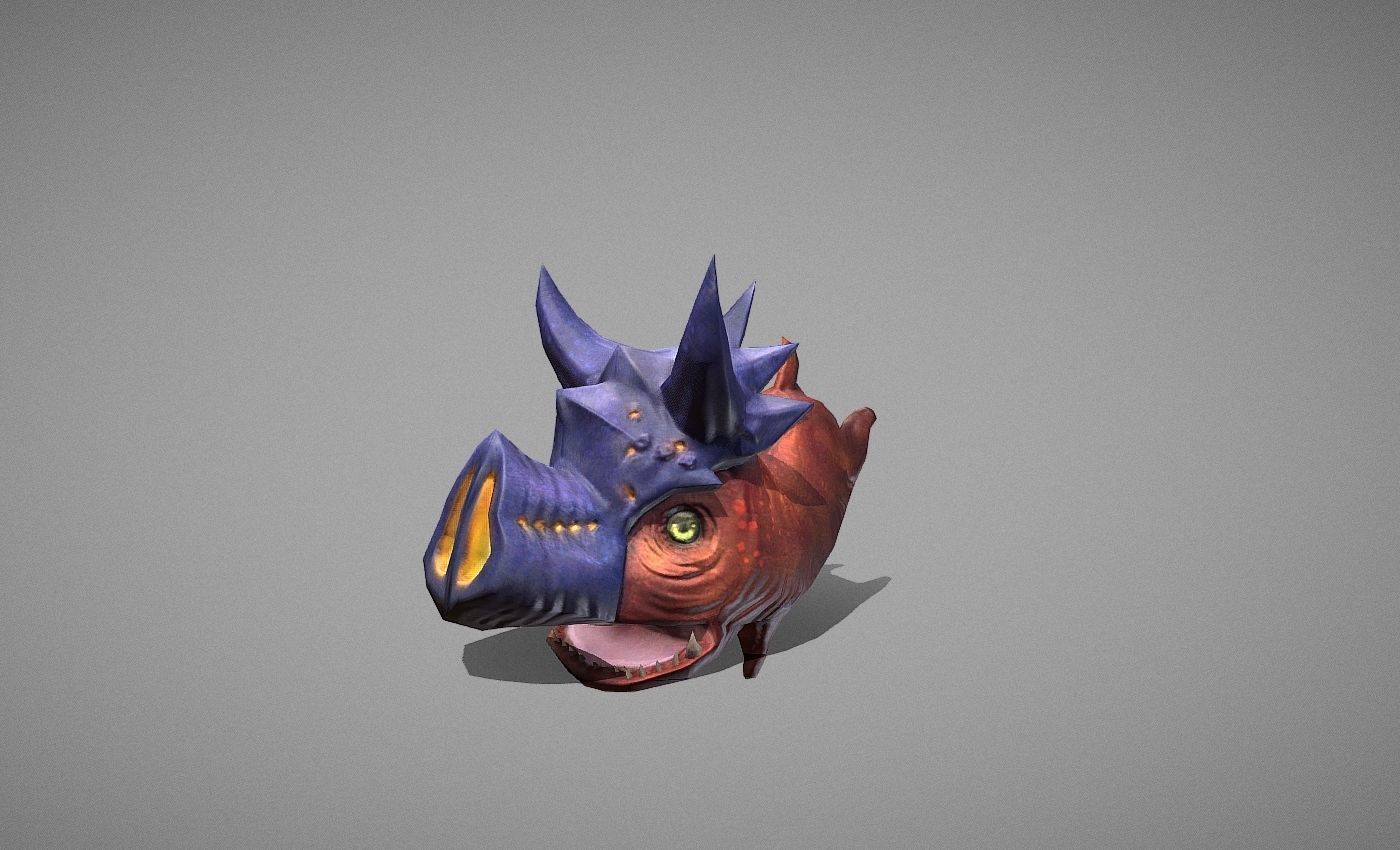 Skull Trooper Creature Low-poly 3D model_7