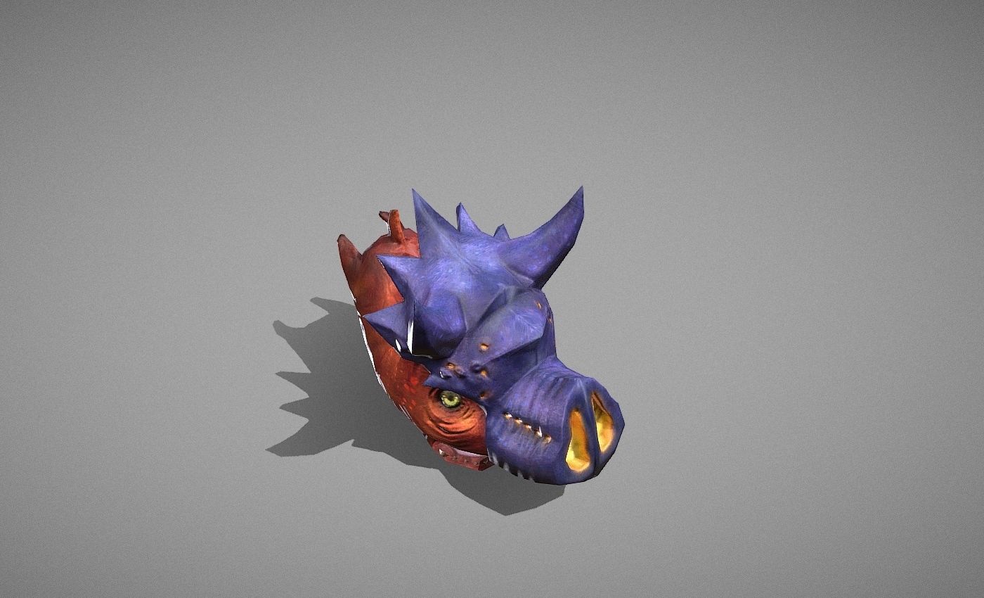 Skull Trooper Creature Low-poly 3D model_20