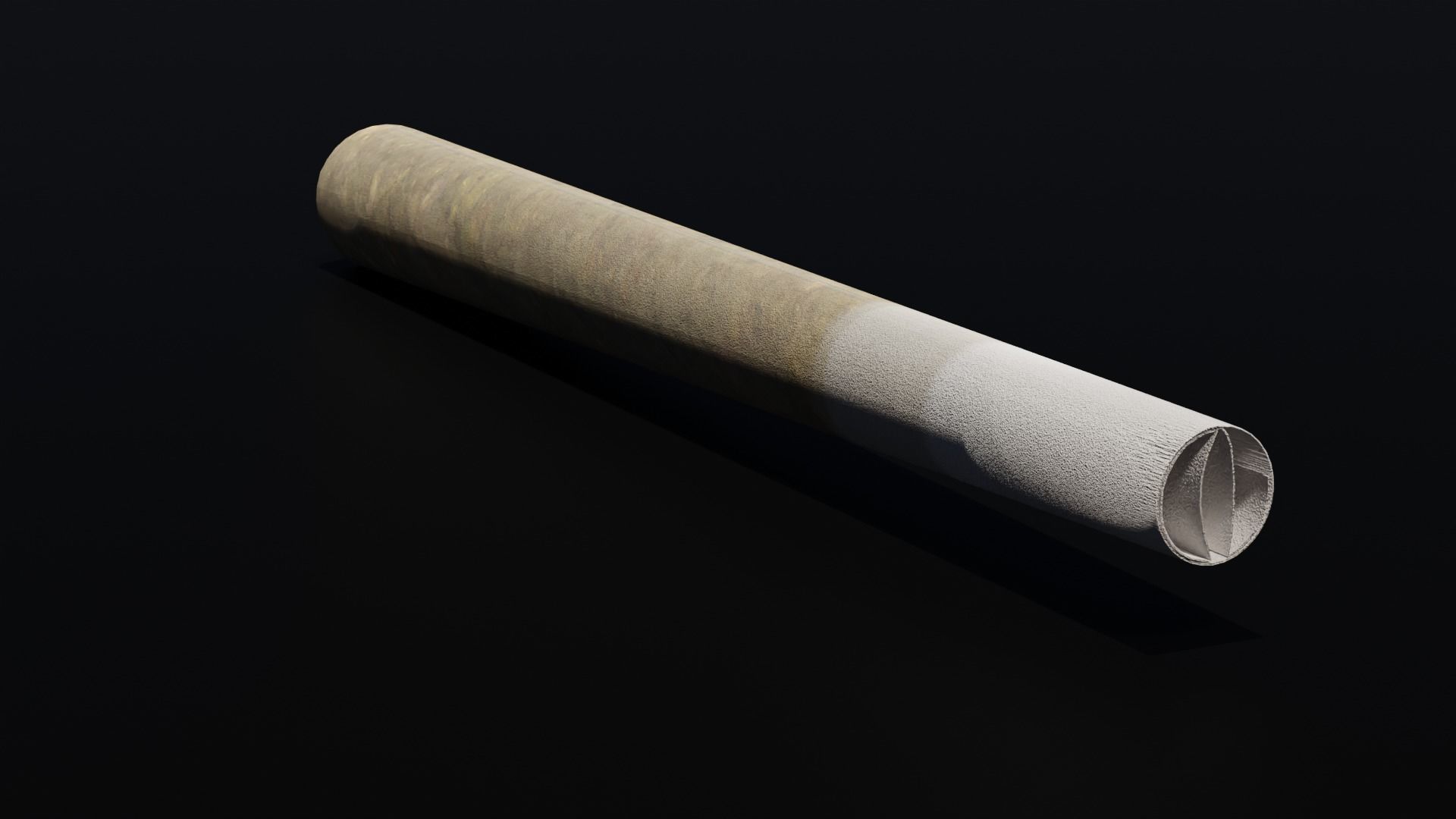 Joint 4K tobacco pipe Low-poly 3D model_6