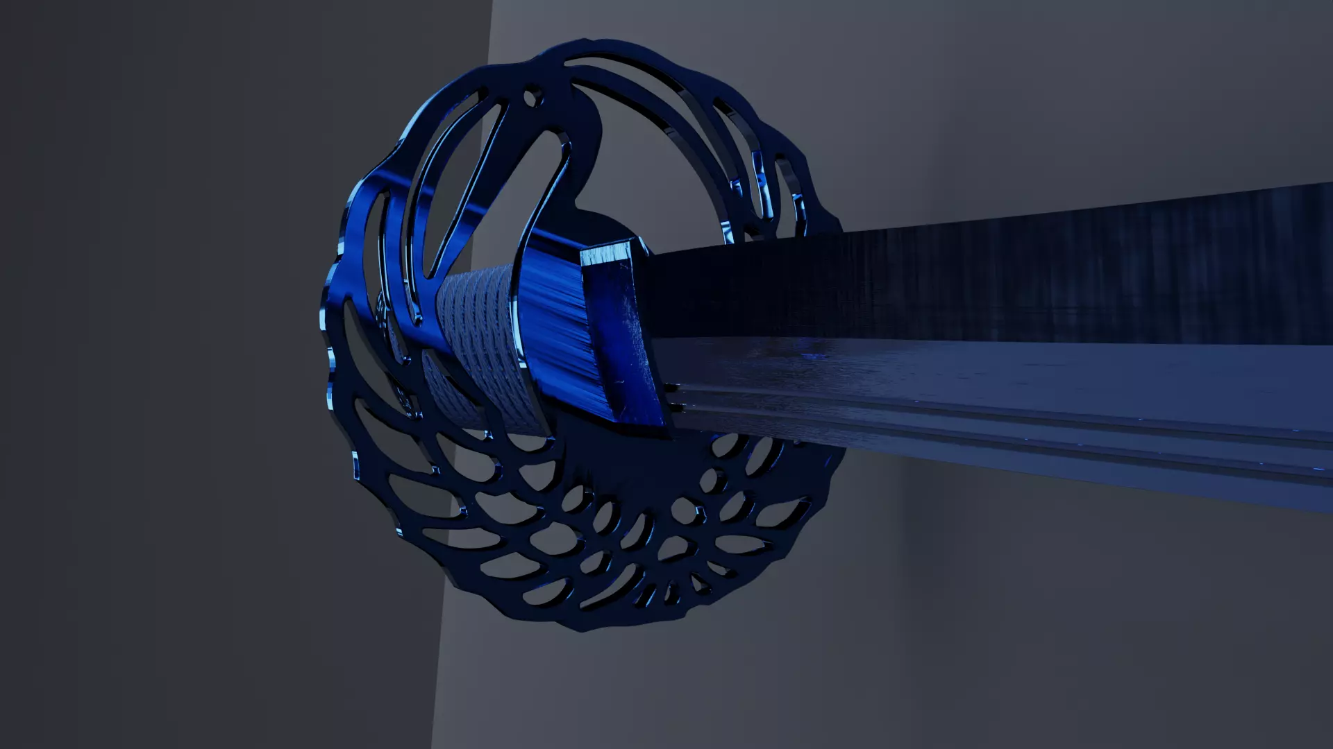 Blue Crane Katana Free low-poly 3D model