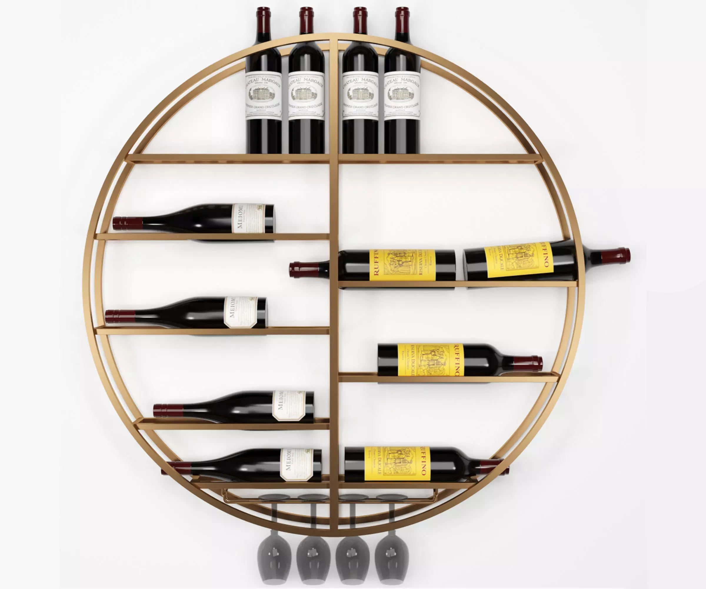 Wine rack 3D model_0