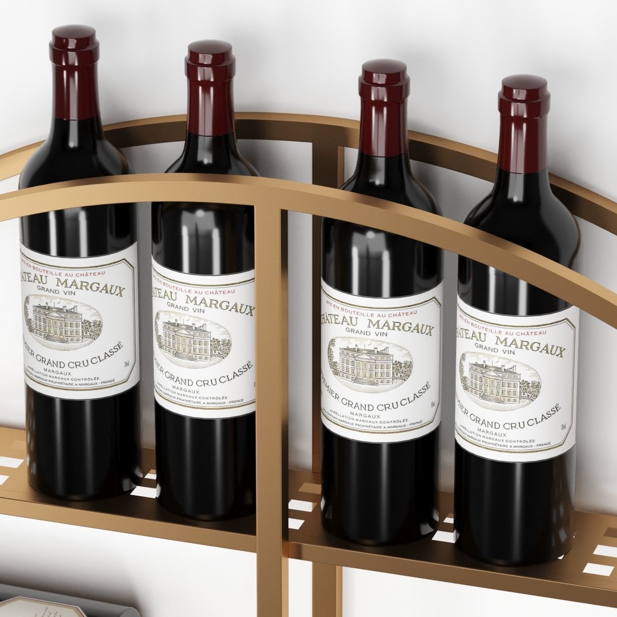 Wine rack 3D model_1