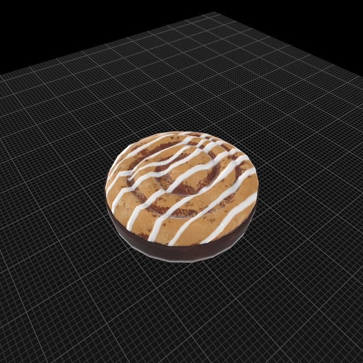 cinnamon roll 3D model_12