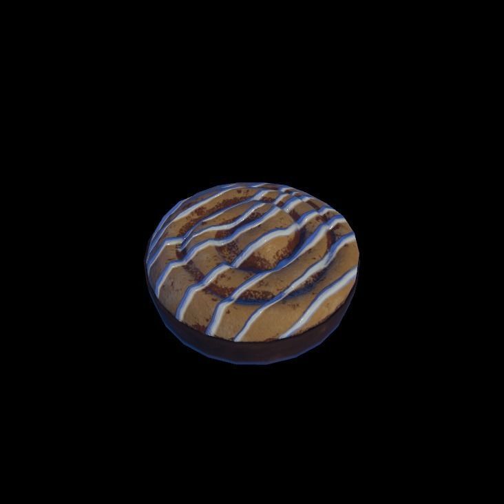 cinnamon roll 3D model_4