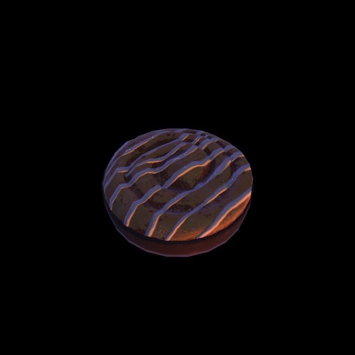 cinnamon roll 3D model_1
