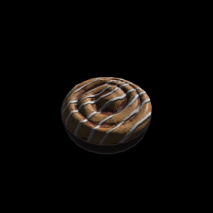 cinnamon roll 3D model_6