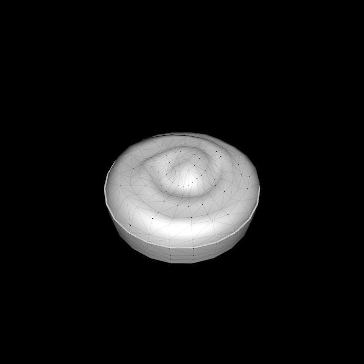 cinnamon roll 3D model_10