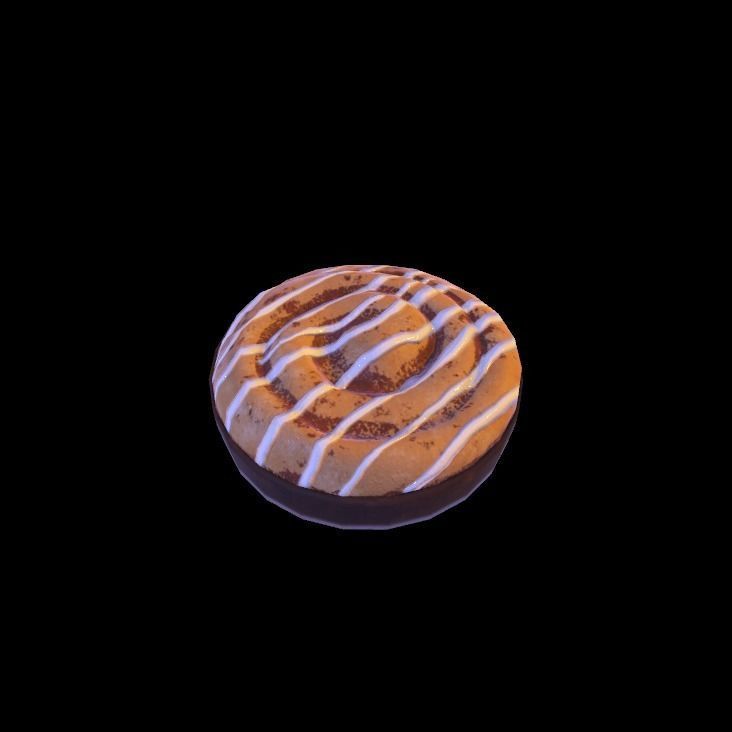 cinnamon roll 3D model_8