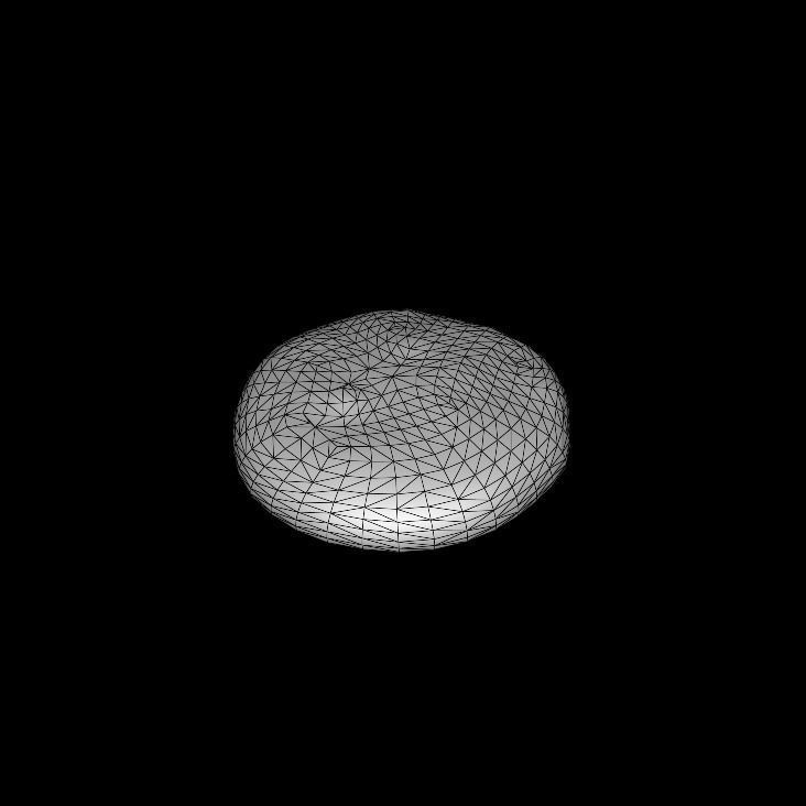 black and white cookie 3D model_9