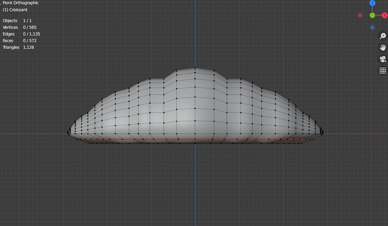 Croissant Free 3D model_4