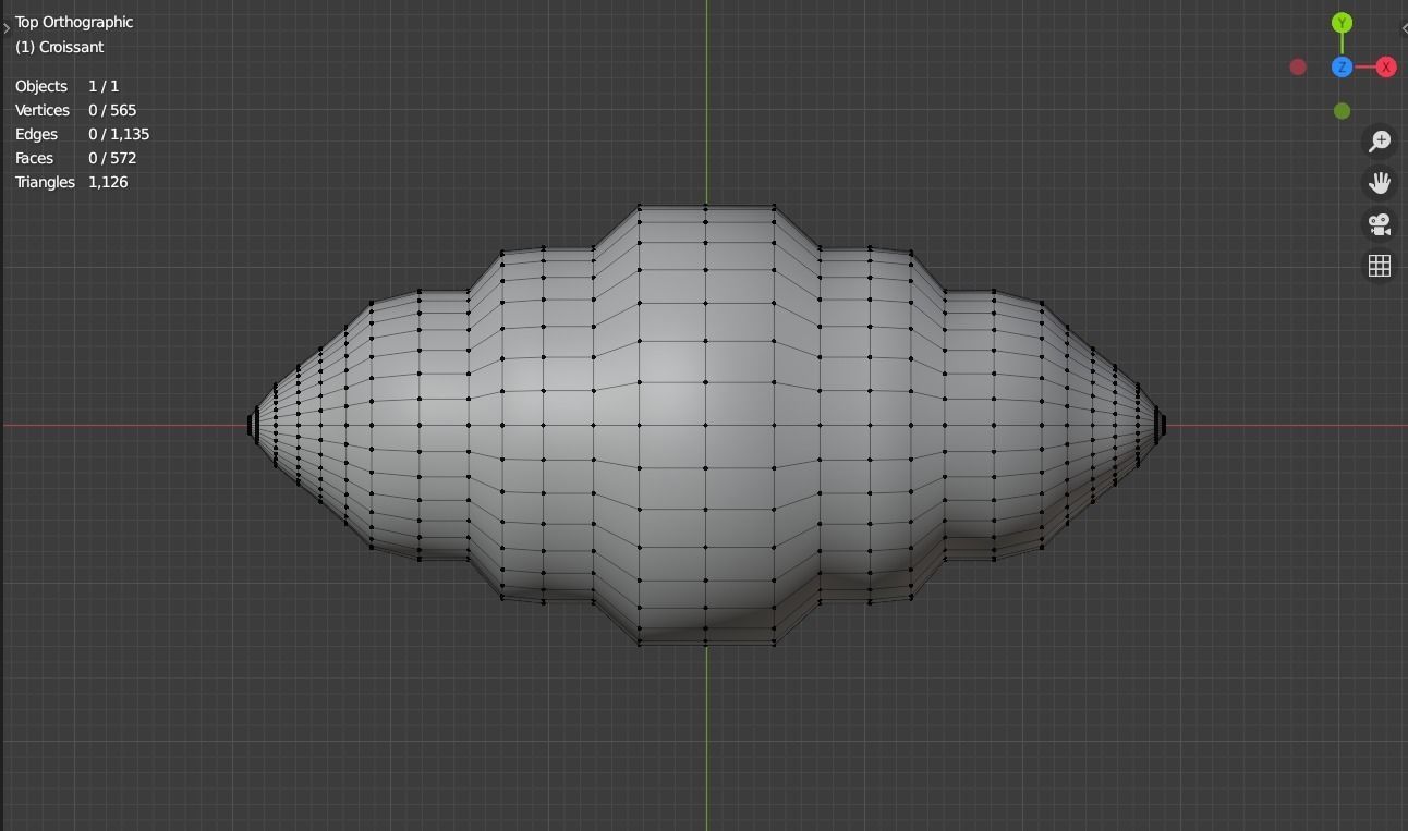 Croissant Free 3D model_6