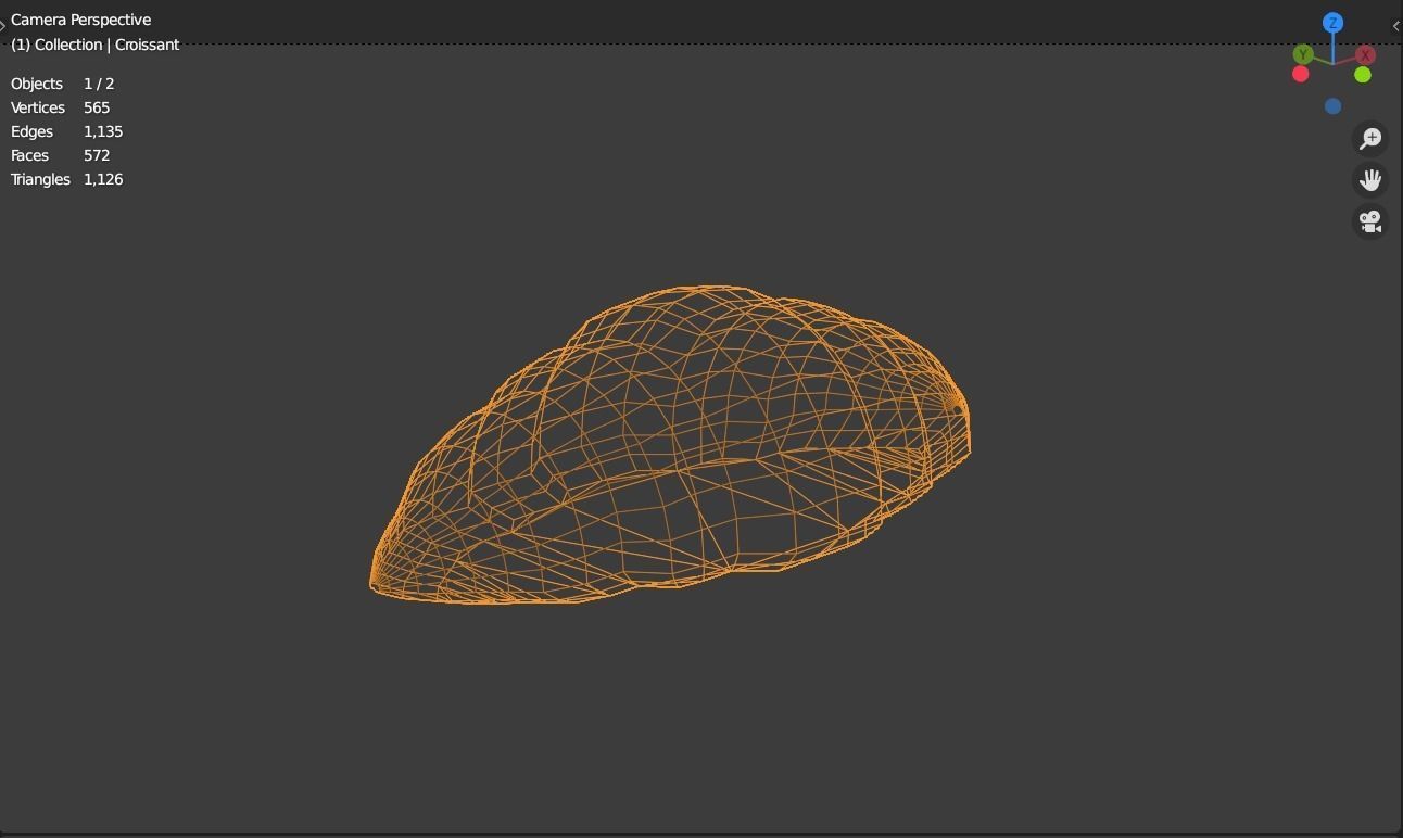 Croissant Free 3D model_2