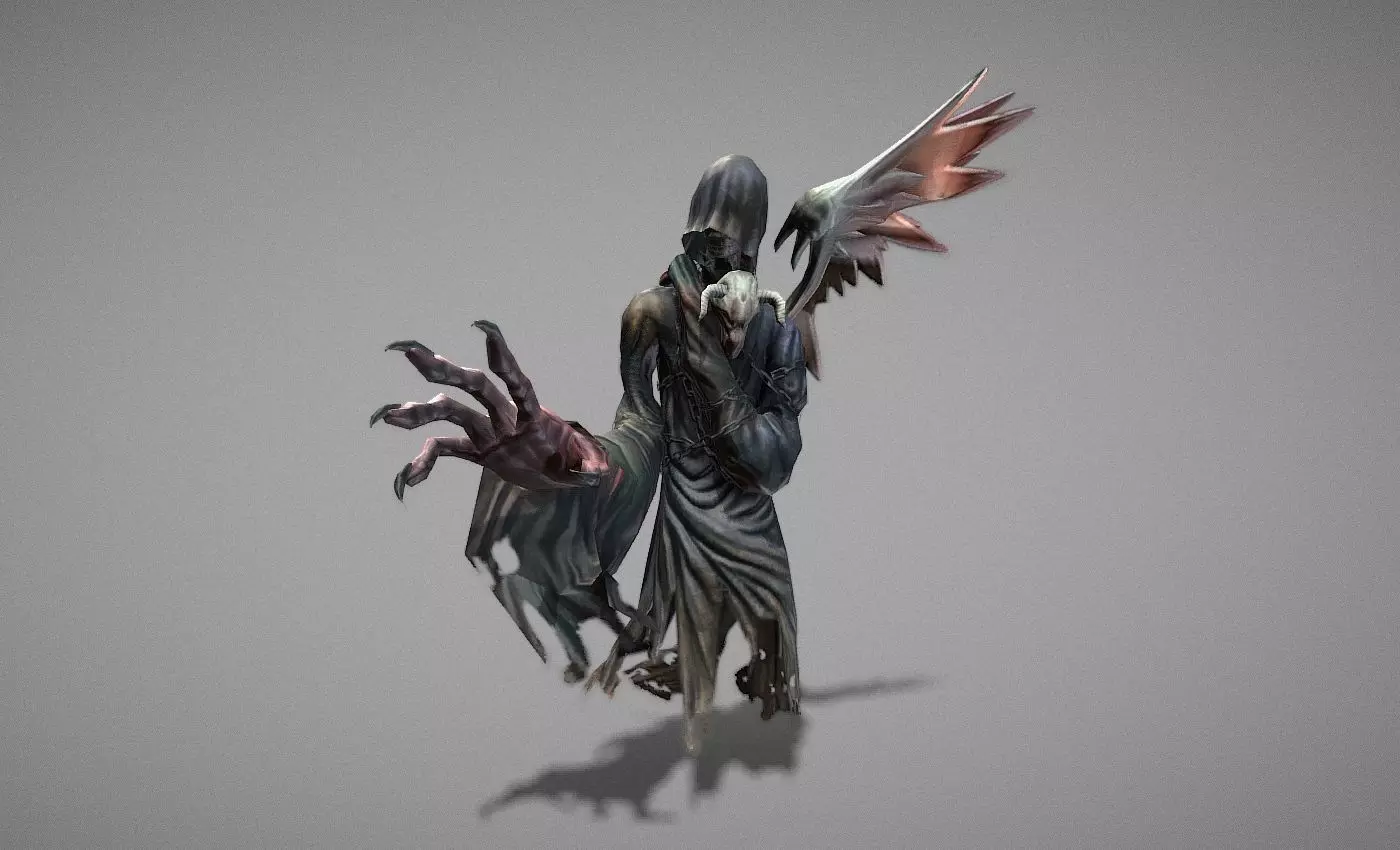 Wraith Myth Low-poly 3D model_0