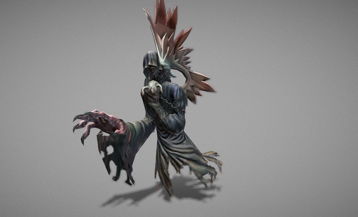 Wraith Myth Low-poly 3D model_13