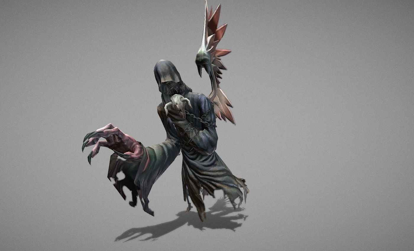 Wraith Myth Low-poly 3D model_11