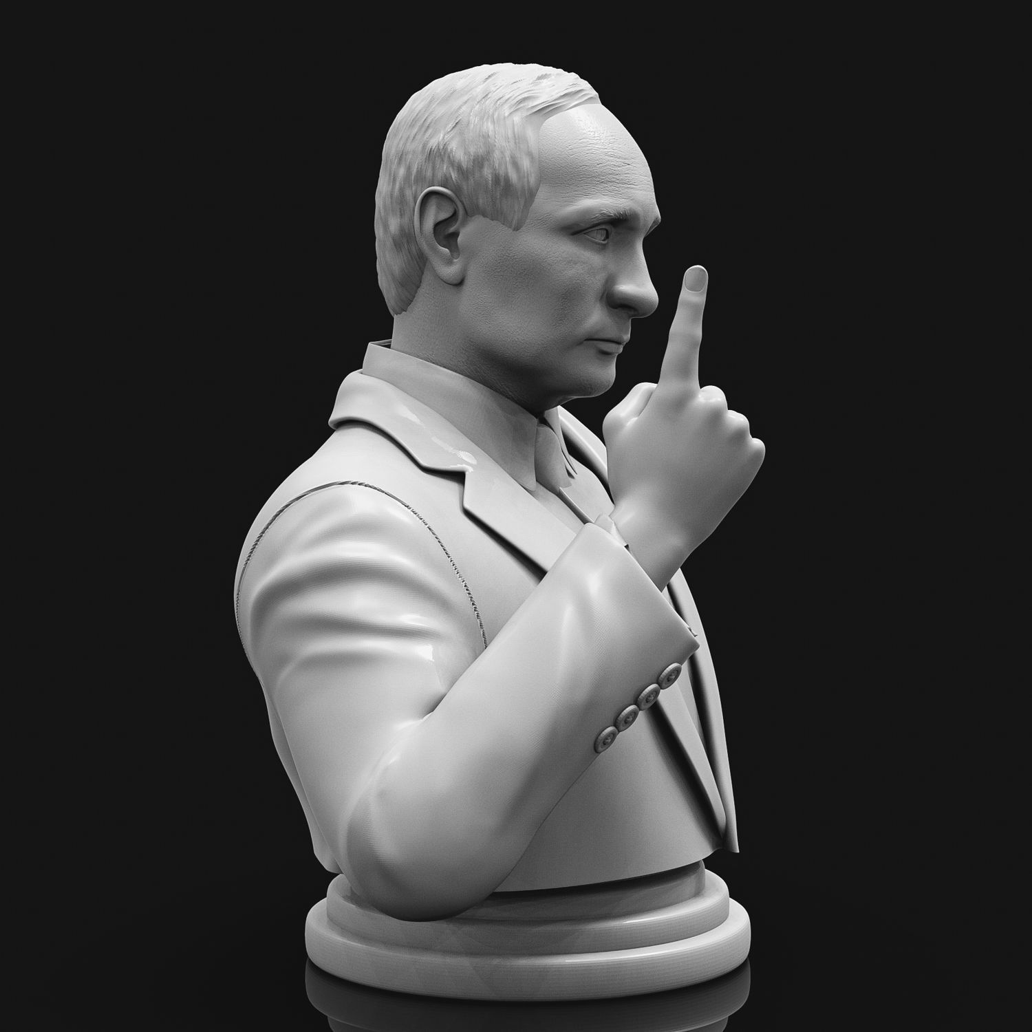 Vladimir Putin 3D Printable Bust 3D print model_7