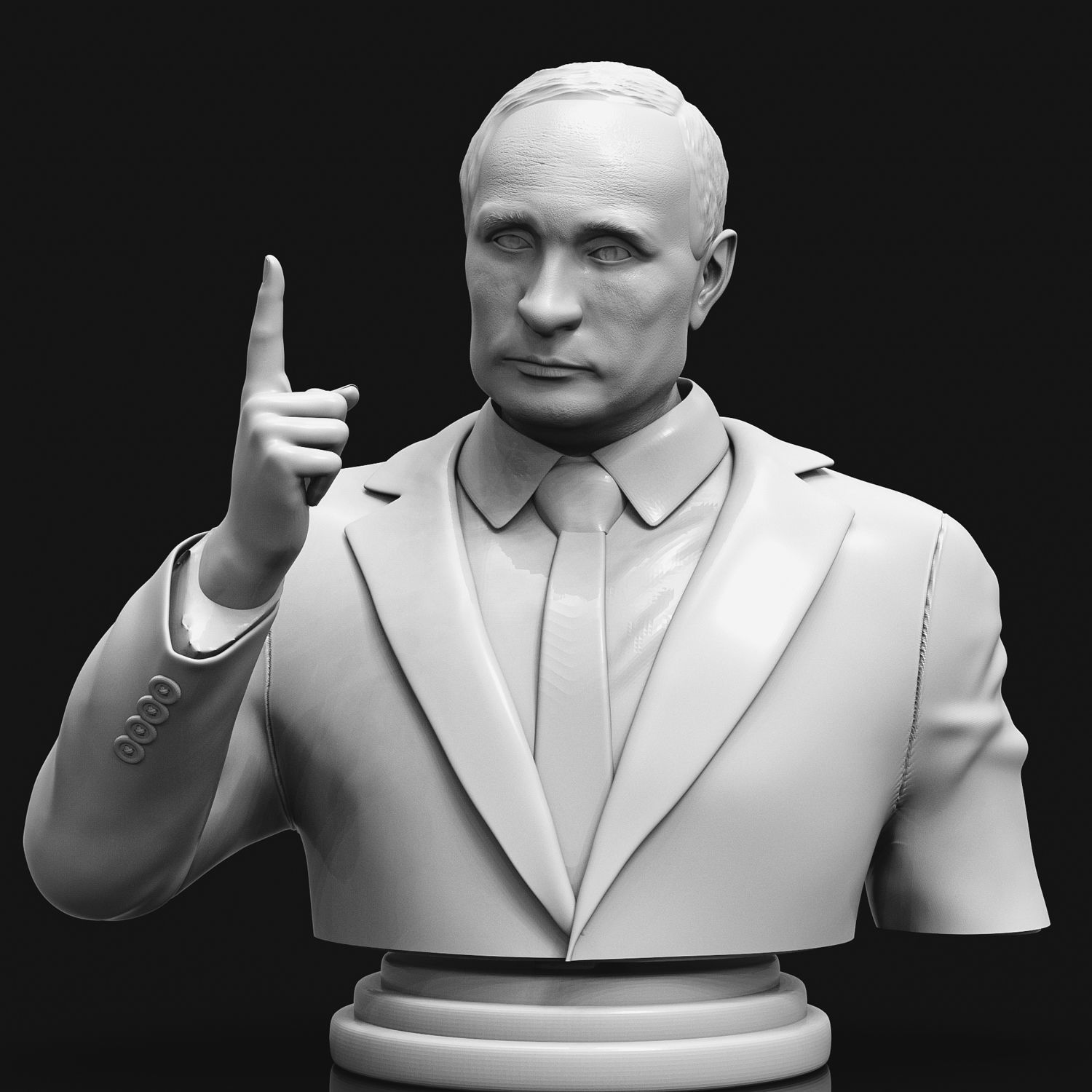 Vladimir Putin 3D Printable Bust 3D print model_8