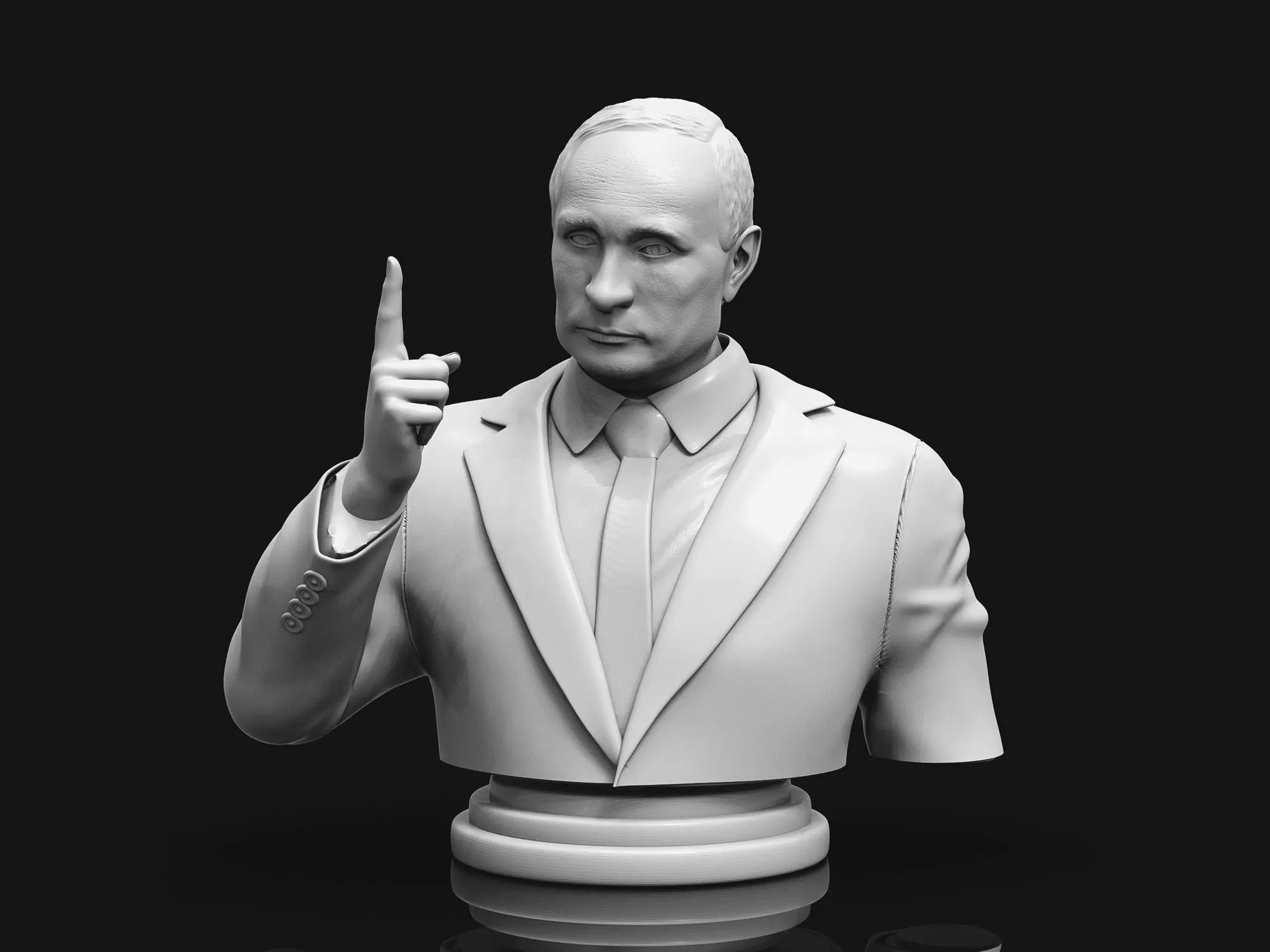 Vladimir Putin 3D Printable Bust 3D print model_0