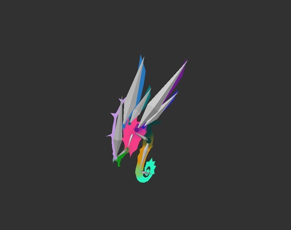 Bug Mutant Low-poly 3D model_3