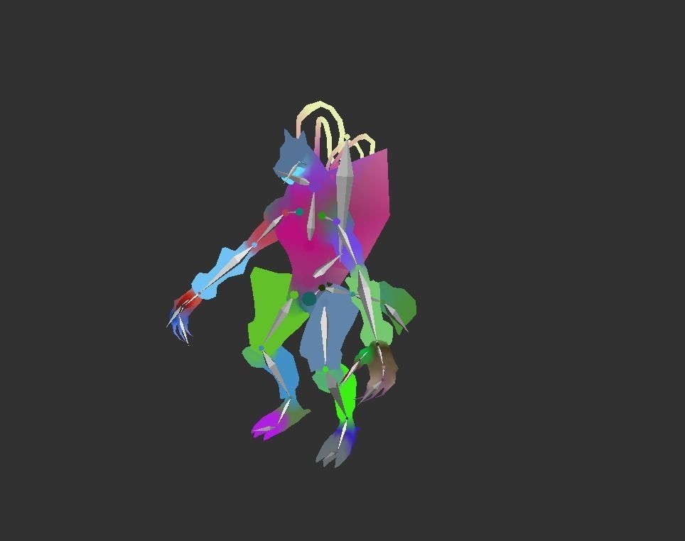 Beast Fairy Low-poly 3D model_3
