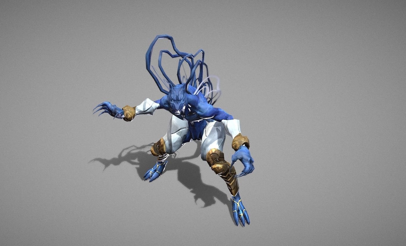 Beast Fairy Low-poly 3D model_9